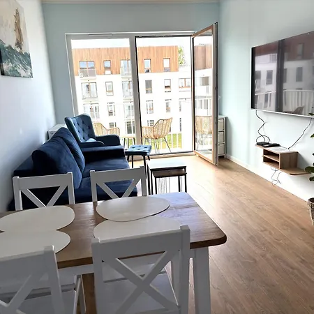 דירה Baltichoff Fun With Sea View, Basen, Spa, Gym, Sauna, Hala Sportowa Z Kortem Tenisowym