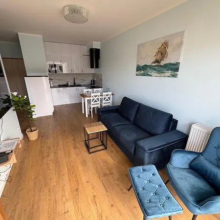 Baltichoff Fun With Sea View, Basen, Spa, Gym, Sauna, Hala Sportowa Z Kortem Tenisowym דירה Gąski